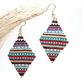 

Go2Boho Miyuki Earrings for Women Jewellery Handmade Beads Native American Earring Jewelry Boho Colored 2020 Trend Pendientes