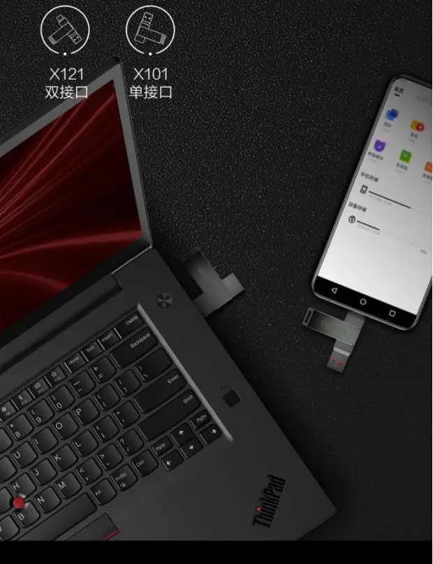 Xiaomi thinkplus USB3.1 Однопортовый тип-c двойной интерфейс u-диск флеш-накопитель вращение на 360 диск памяти 32G 64G 128G