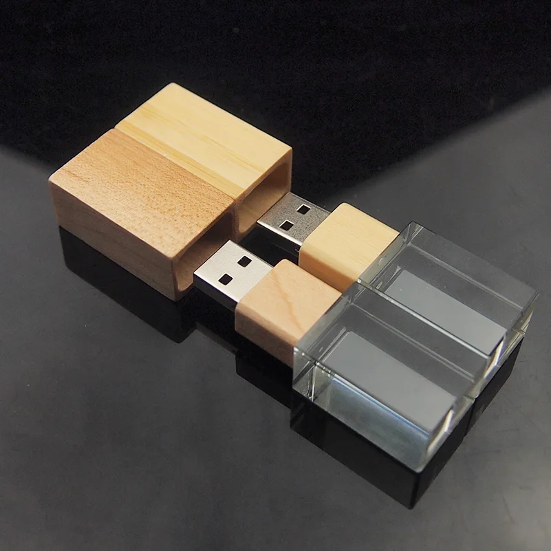 Более 10 шт. Бесплатная Персонализация 3D логотип кристалл USB флэш накопитель 32 ГБ 16