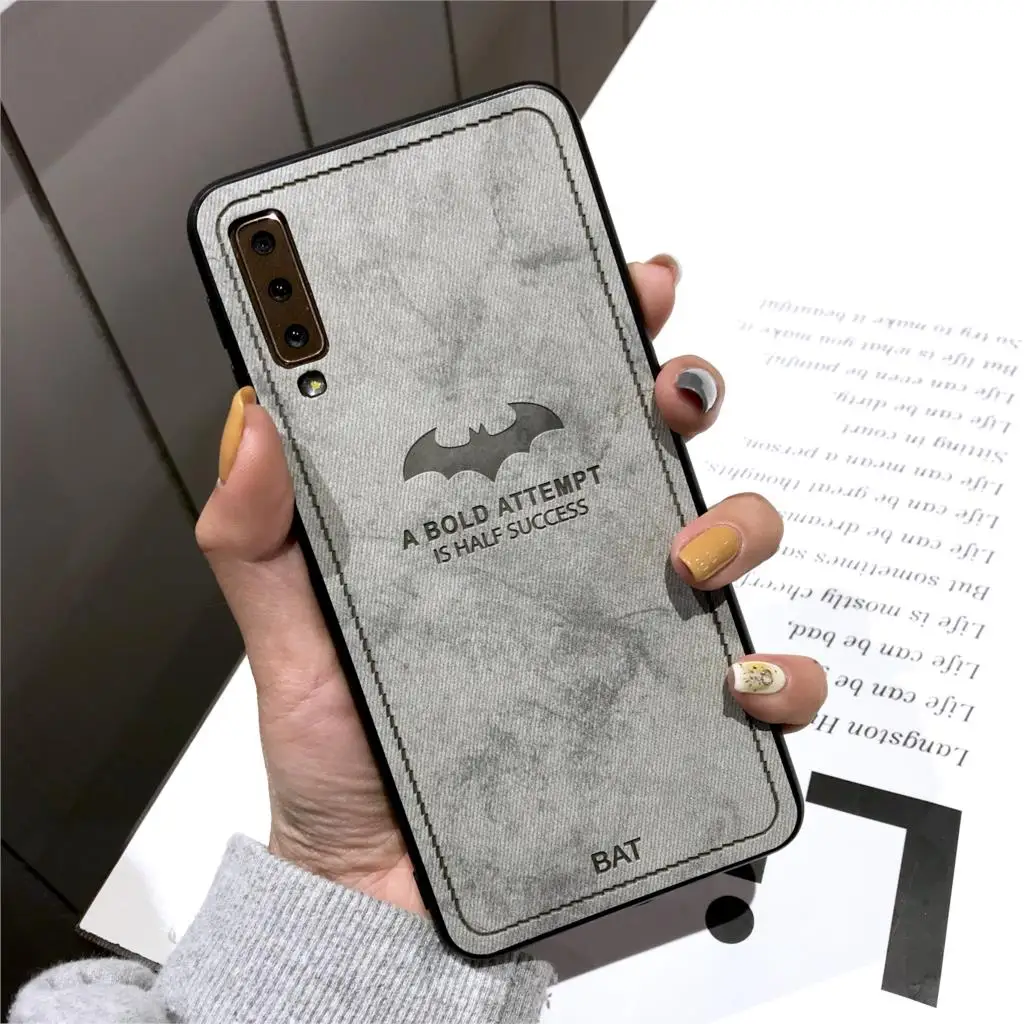 

bat Cloth TPU Bumper Case For XiaoMi 8 9 A3 A2 Lite A1 Play RedMi 7A 6A 5A 6 Pro 5 Plus Note 7 S2 Phone Cases Caso Fundas Cover