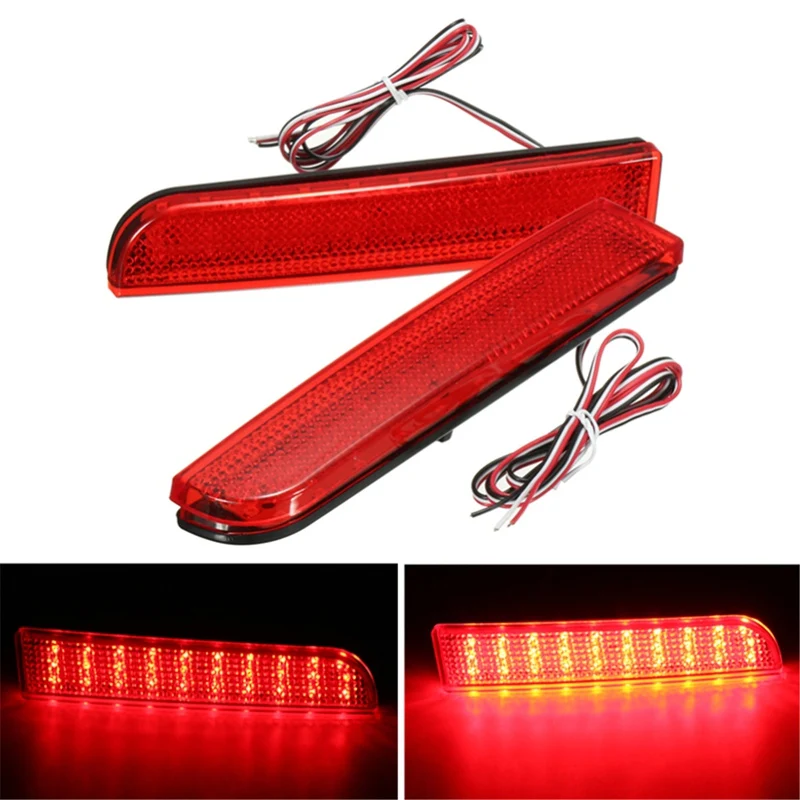 30 LED красный задний бампер отражатель фонарь стоп бег поворотный светильник для