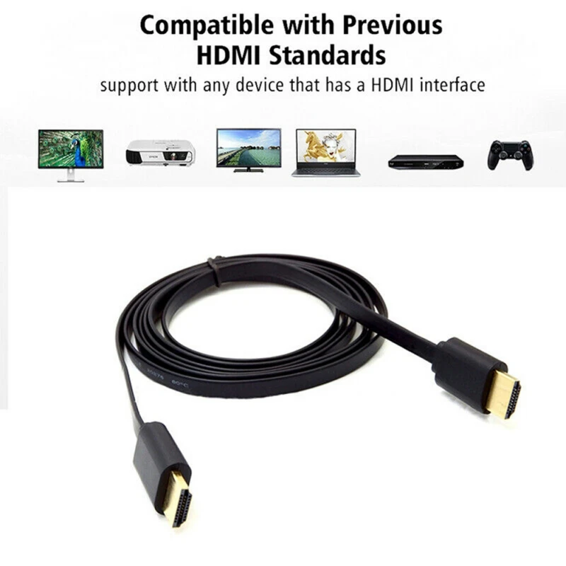 1 м/1,5 м HDMI кабель плетеный экранирующий позолоченный шнур для X-Box dvd-плеер HDTV проектор