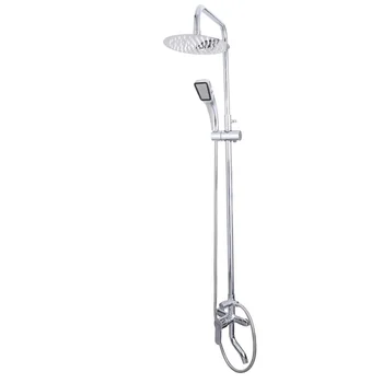 

1 Shower Set Storage Shelf Top Spray Retro European Style Shower Head Valve Mixer Tap Bath Set Shower Faucet for Hotel