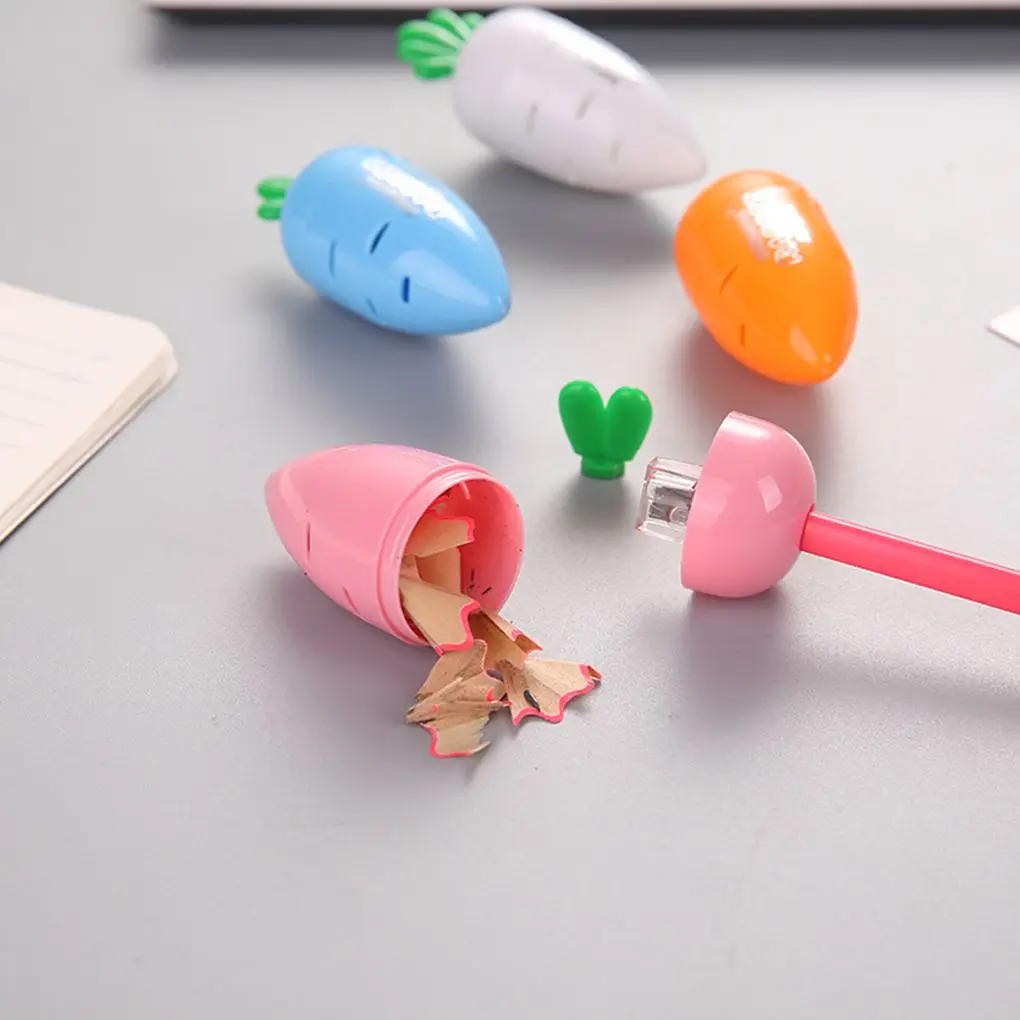 FangNymph mall свежий мультфильм морковь точилка пластик милый ручной вращающийся