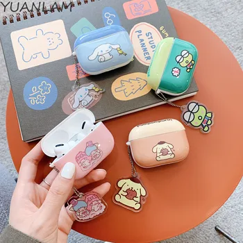 

Luxury Cute Cartoon Wireless Case For AirPods 2 3 pro Silicone Charging Headphones Cases For Air pods Pendant Protective Cover