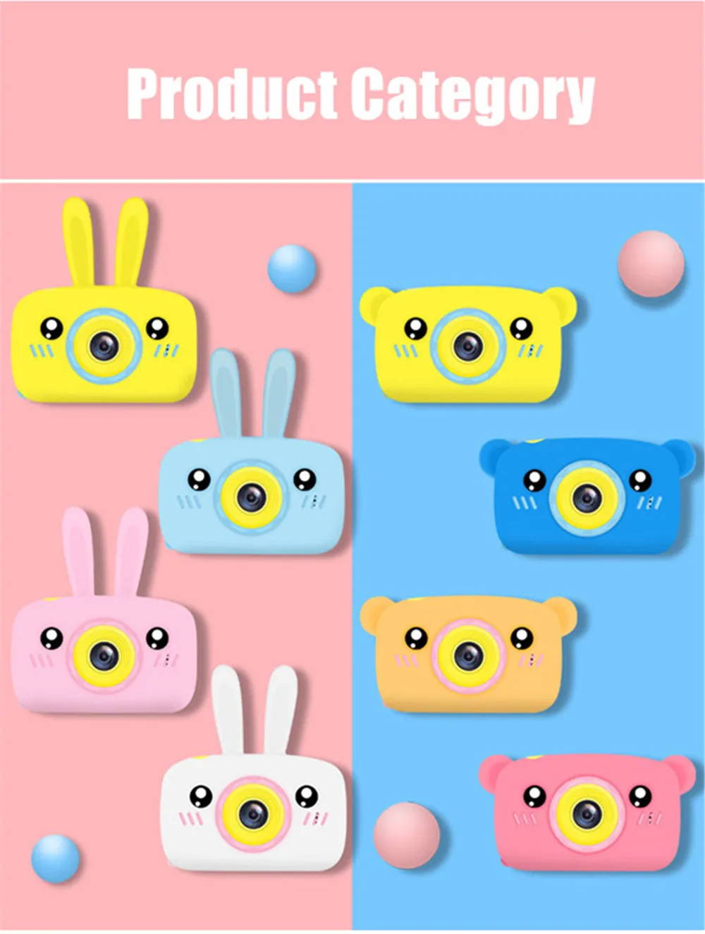 Умная новая игрушечная камера, мультяшное животное, детская игрушка, можно фотографировать, можно заряжать с зарядными игрушками, Детская цифровая камера