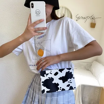 

Litthing 2020 new leopard print Fashion Stripe Print Small Square Bag Chain Handbag All-match Diagonal Bag mixed colors