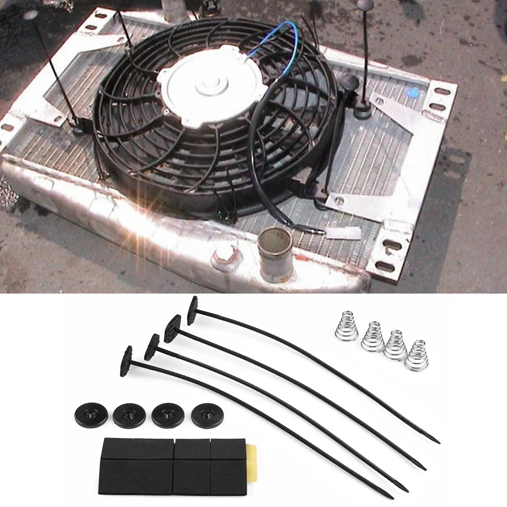 Universal Car Electric Radiator Fan Mounting Tie Rod Kit Bracket