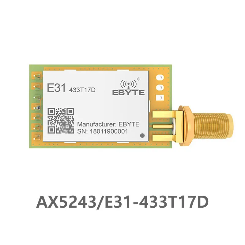 E31-433T17D радиус действия AX5043 433 МГЦ 50 мВт SMA антенна IoT uhf беспроводной приемопередатчик 433 мгц приемник радиочастотный модуль