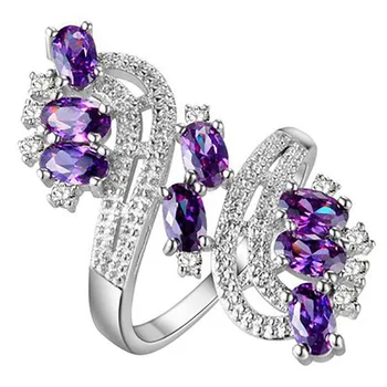 

Unique Multicolor Zircon Exquisite Personality Ring Elegant Ladies Party Dinner Ring Fashion Romantic Jewelry Gift Free Shipping