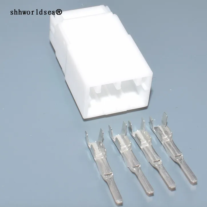 

worldgolden 4 Pin 1.8mm Cable Automotive Connector Plug White Plastic Connectors Terminal