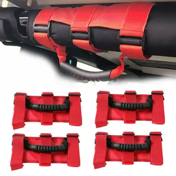 

4PCS Car Roll Bar Grip Grap Handle For Off-road Jeep Wrangler CJ YJ TJ JK Easy To Use And Affordable