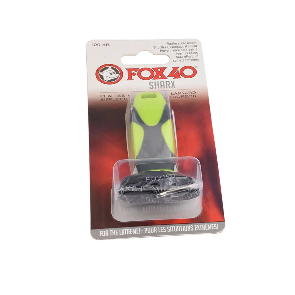 Fox 40 Sharx Whistle W/ Lanyard Referee Coach Survival Outdoor Yellow 3-Pack