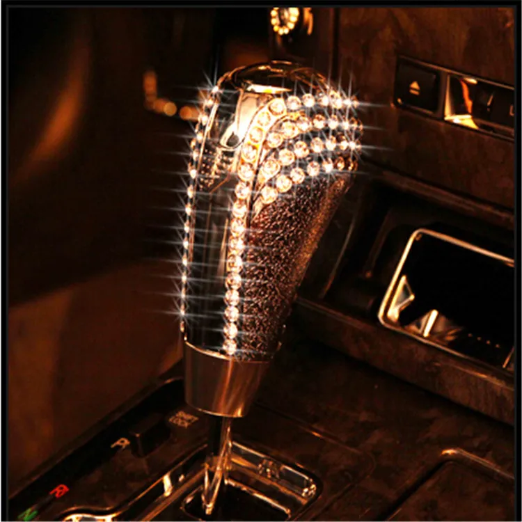 

Dad Button Gear Shift Handball Manual Automatic Gearshift Car VIP Metal with Diamond Shift Lever Top Grade Automobile Gear Shift
