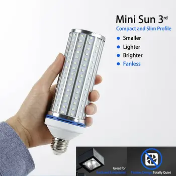 

60W UV Germicidal Light LED UVC Light Bulb Room E26 E27 Lamp Remote Control Timing Killing 99% Mite Bacteria AC110V/220V