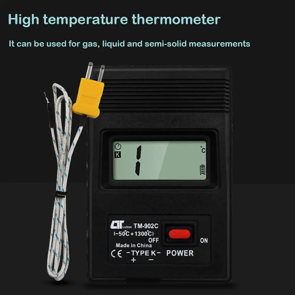 Цифровой термометр тестер K Тип измеритель температуры Датчик термопары игольчатый детектор датчик-50C To1300C для лаборатории завод