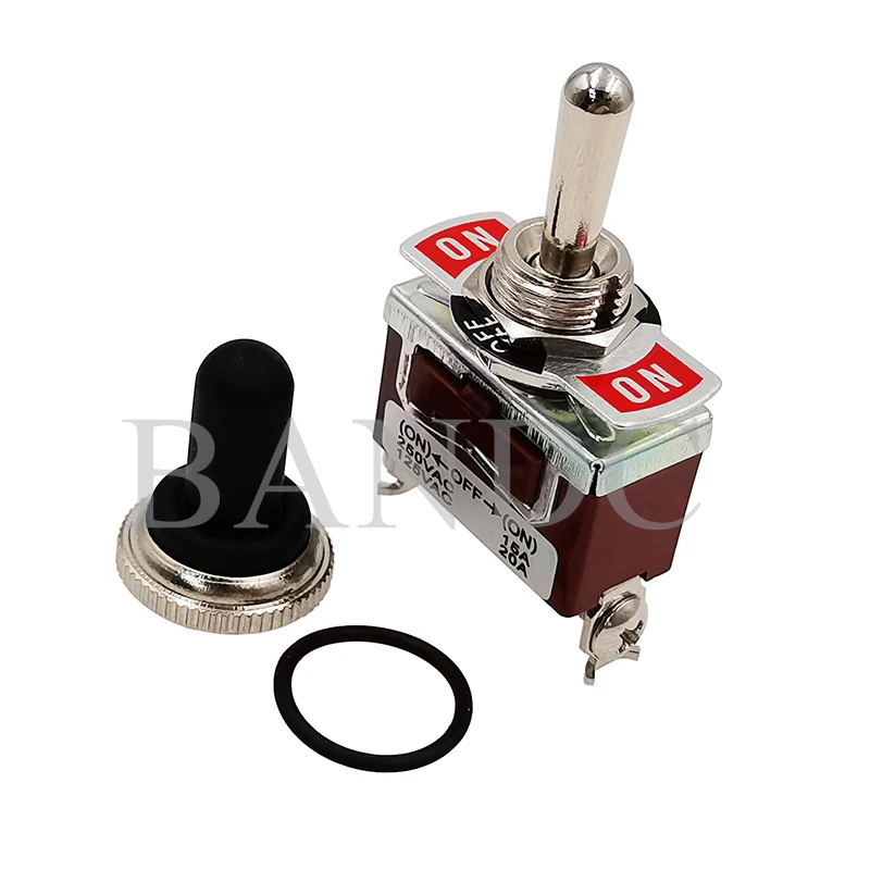 

Автомобильный универсальный металлический переключатель, 250 В, 125 В, 3 контакта, DPDT (вкл.) ВЫКЛ. (вкл.), мгновенный переключатель с крышкой для загрузки