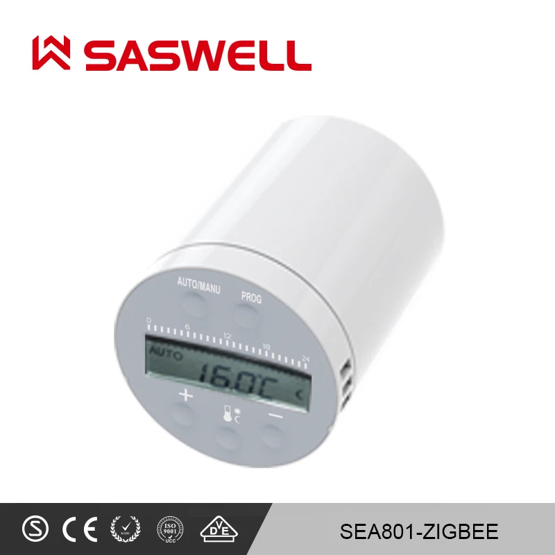 SASWELL SEA801-zigbee Wi-Fi термостат регулятор температуры нагрева программируемая работа с шлюзом tuya