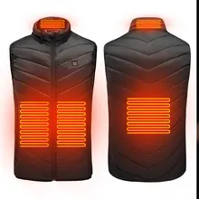 Motorcycles Warm Heating Vest Washable USB Charging Heating Warm Vest 3-speed control Maximum temperature 45°C outdoor