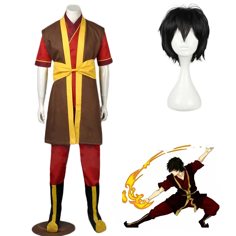 Аватар Последний Airbender принц Зуко косплей костюм Мужчины Женщины аниме последний