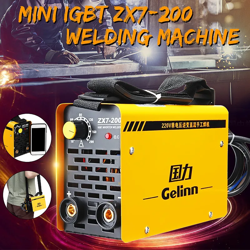 

20-200Amp Portable Inverter Welder Welding Machine DC 220V For Welding Equipment Working And Electric Working