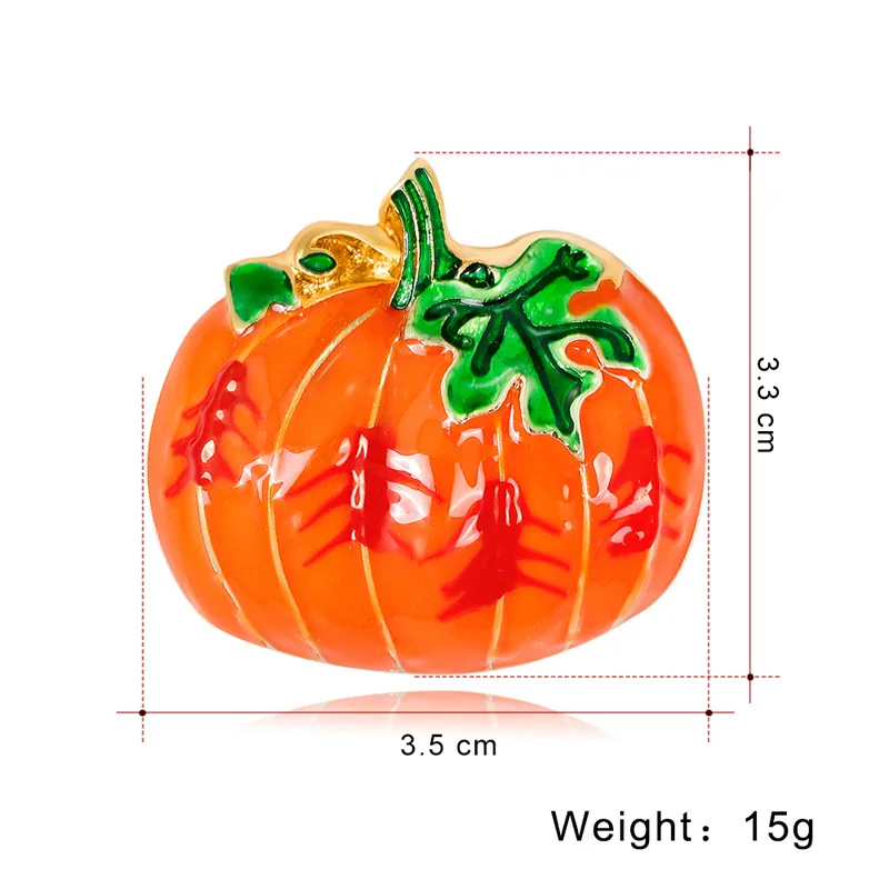 

Halloween Pumpkin Brooches For Kids Leaf Alloy Enamel Pin Brooches Halloween Thanksgiving party Jewelry Gift AL427