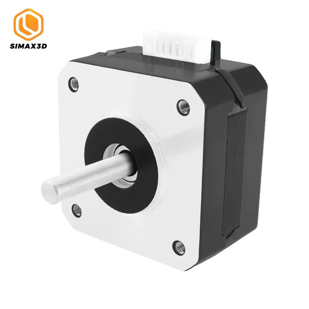 Шаговый двигатель SIMAX3D Nema 17 42 х23 мм биполярный 4 проводной с кабелем 1 м 42bygh 1.5A для 3D