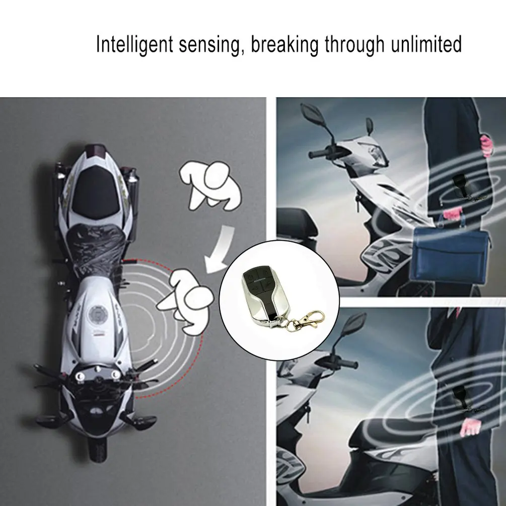 Дистанционное управление для мотоцикла сигнализация Система безопасности Мотоцикл Защита от кражи велосипед мото скутер сигнализация двигателя система