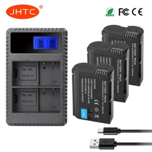 JHTC EN-EL15 EN EL15 ENEL15 EL15A Battery or LCD Dual USB Charger for Nikon D850 D810 D800 D750 D7500 D7200 D7100 D610 D600 JHTC EN-EL15 EN EL15 ENEL15 EL15A Battery or LCD Dual USB Charger for Nikon D850 D810 D800 D750 D7500 D7200 D7100 D610 D600
