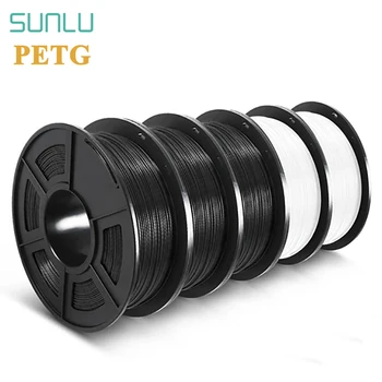 

SUNLU Plastic PETG 3d Filament 1.75mm For 3D Printer PETG Filament 5rolls/set Dimensional Accuracy +/-0.02mm