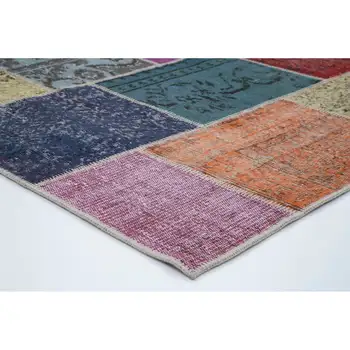 

205x300 Cm Multicolor Handmade Patchwork Rug-7x10 Ft