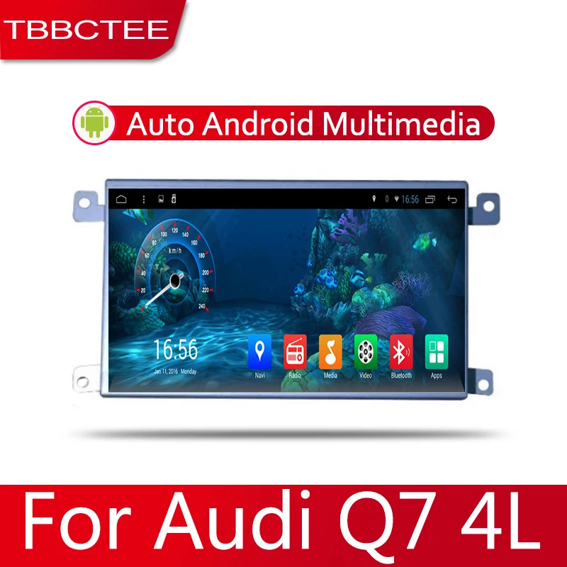 Cheap 2din Car multimedia Android Autoradio Car Radio GPS player For Audi Q7 4L 2006~2015 Bluetooth WiFi Mirror link Navi 2