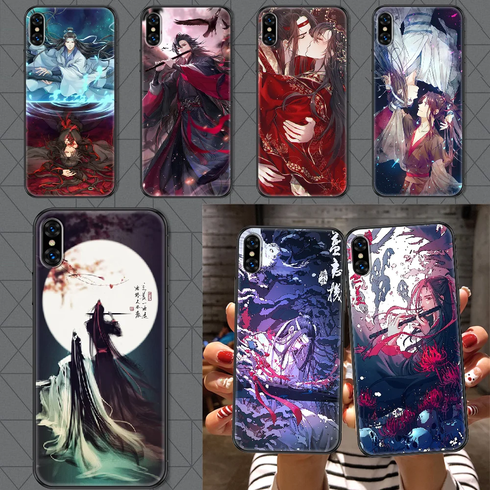mo dao zu shi Anime Phone Case Cover Hull For iphone 5 5s se 2 6 6s 7 8 12 mini plus X XS XR 11 PRO MAX black art prime luxury | Мобильные