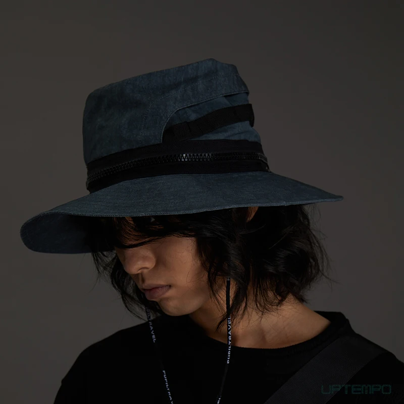 Pupil travel 21ss Dyed versatile sunscreen fisherman's hat bucket-hat techwear accessories streetwear dystopian japanese