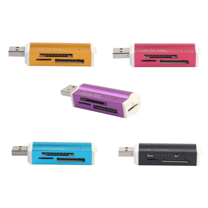 USB 2,0 все в 1 мульти устройство чтения карт памяти TF/микро SD/MMC карты памяти SDHC M2 Memory Stick MS Duo RS-MMC
