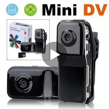 

MD80 Mini DV DVR 720P HD Mini Camera Digital Video Recorder Webcam Black with Holder r20