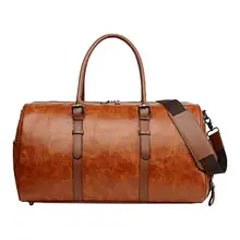 Мужская кожаная сумка для спортзала, кожаная спортивная сумка для тренировок, женская сумка для фитнеса, йоги, путешествий, сумки для багажа, универсальная сумка для деловых поездок, отдыха/E