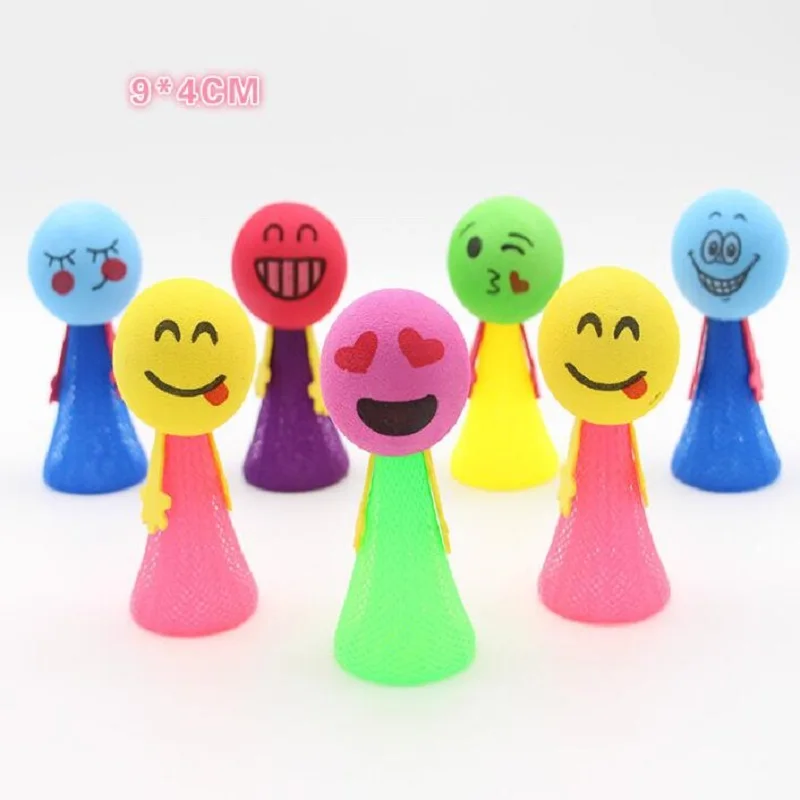 

50pcs/lot Antistress Fun Toys Jump Bounce Elf Colorful Fly Creative Toys for Children Birthday Gift