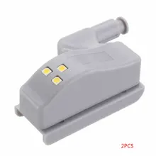 Новая одежда для маленькой девочки 2/5/6/10 шт. светодиодный шкаф светильник сенсорный Сенсор шкаф со стеклянными дверями внутреннего шарнирная лампа шкаф для одежды шкаф ночной Светильник для дома Кухня