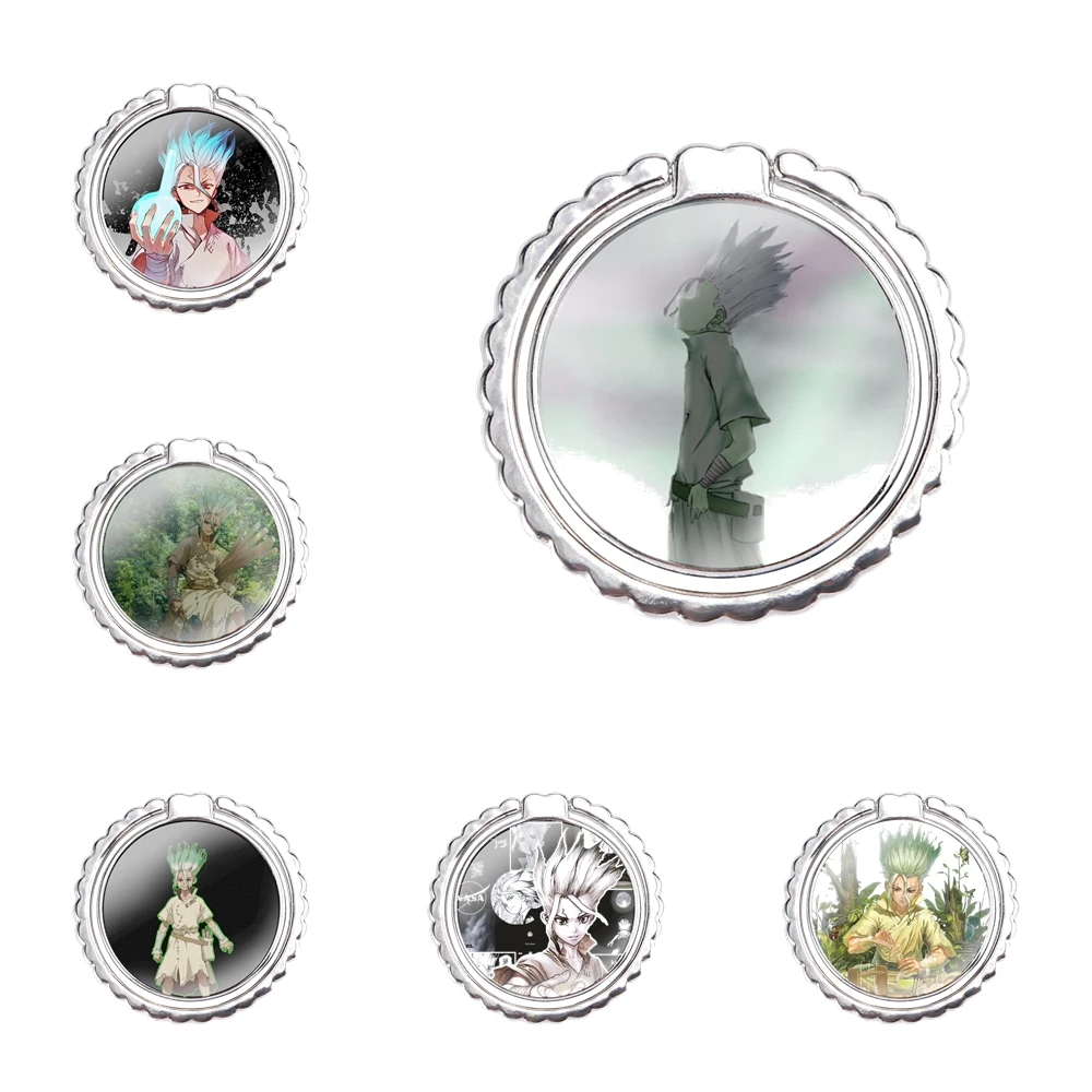 Металлический держатель для мобильного телефона с кольцом-подставкой рисунком