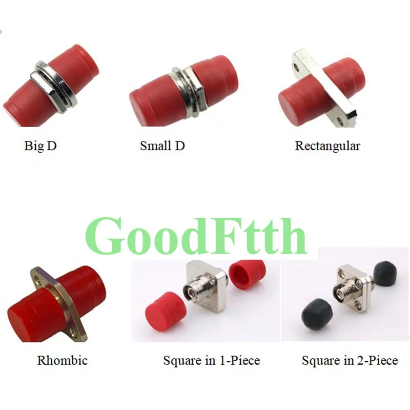 

Fiber Adapter Adaptor Coupler FC-FC Simplex Big Small D Rectangular square Rhombic Shape GoodFtth 100pcs/lot
