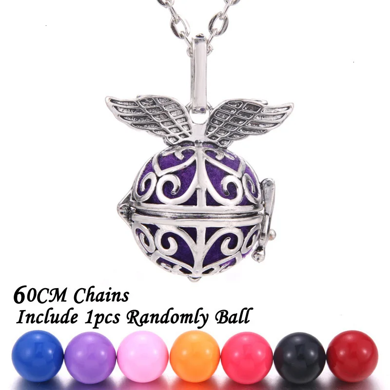 New Aromatherapy lockets Vintage silver Perfume Diffuser necklaces Aroma Essential Oils Pendant Necklace Pregnant woman necklace