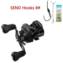 LINNHUE baitcasing катушка BF2000 высокая скорость 7,2: 1 правая рука Свежая/соленая Магнитная Тормозная система Сверхлегкая Рыболовная катушка