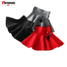 TONGMAO Girls skirts autumn and winter new children's princess TUTU knitting mini skirt baby child short skirt wear