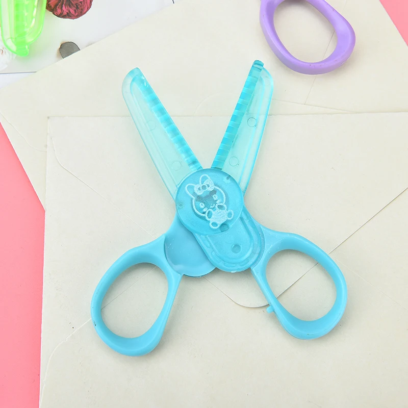 Пластиковые ножницы для бумажного резака DIY милый кавайный Скрапбукинг дети