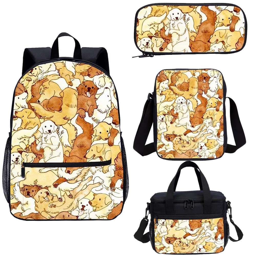 Футболка с изображением персонажей видеоигр животных Собака печати Kawaii рюкзак