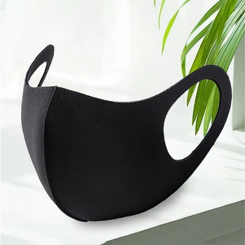 

Dust Proof Anti-Fog Block Breathable Face Mask Thin Solid Ice Silk Unisex Mouth Masks Washablt Reuseable Cycling Masks