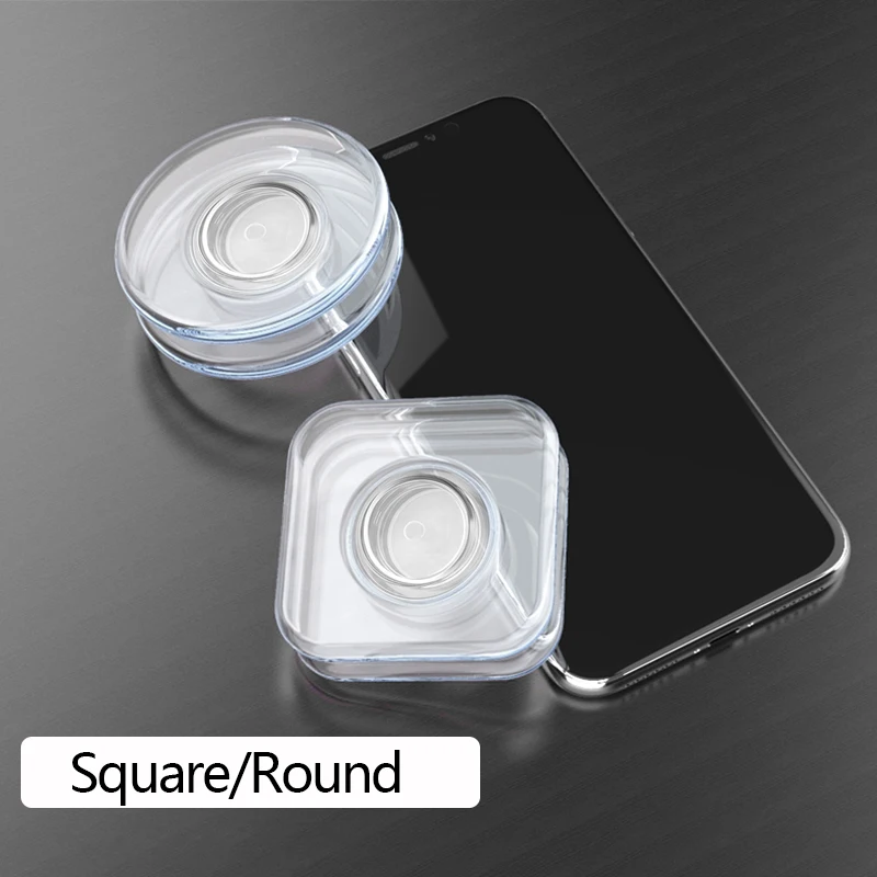 Round and Square Функциональная Автомобильная противоскользящая наклейка из силикагеля на приборную панель, держатель для телефона, держатель для кабеля, Волшебная гелевая Нескользящая Автоаксессуары - Название цвета: Round and Square