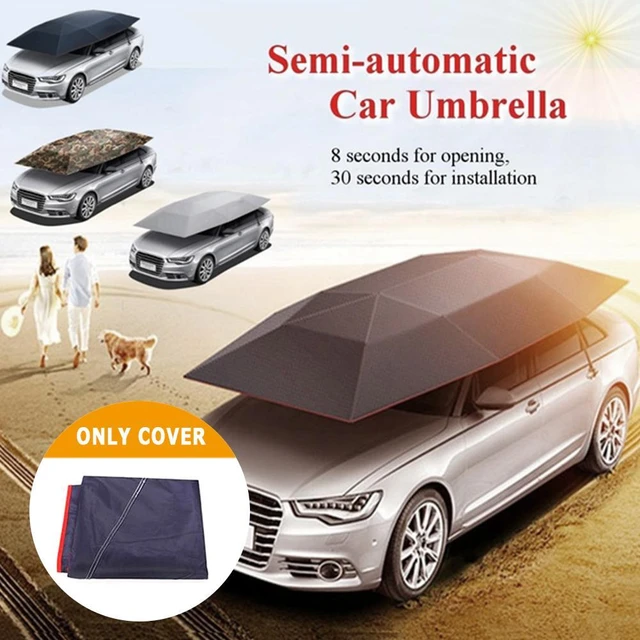 Kaufe Sommer Auto Abdeckung Sonnenschutz Abdeckung Auto Schutz Regenschirm  Oxford Tuch UV-beständig Faltbare Auto Zelt Dach Anti-UV