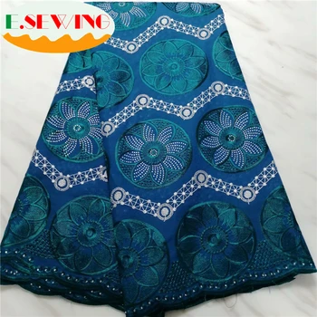 

African Cotton Swiss Voile Laces In Switzerland African Dry Cotton Lace Fabric Nigerian Man Voile Lace 5Yards 083078